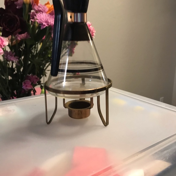 Other - Vintage glass coffee warmer.
